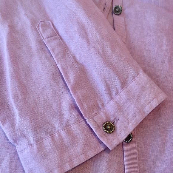 Sweet linen blouse with 3/4 sleeves - Picture 4 of 6